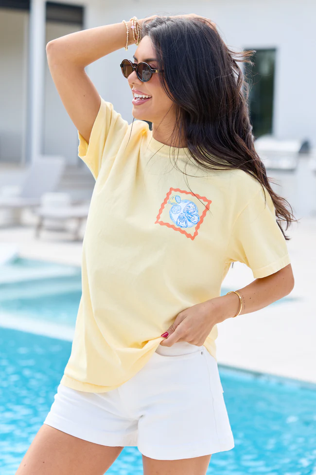 Summer Diet Yellow Comfort Colors Graphic Tee - Image 4