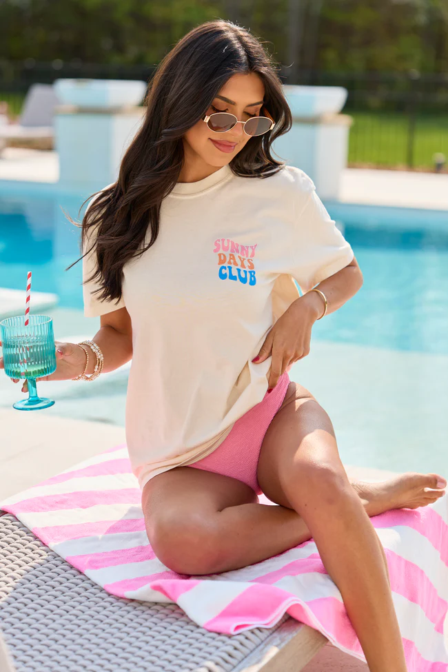 Sunny Days Club Ivory Comfort Colors Graphic Tee - Image 2