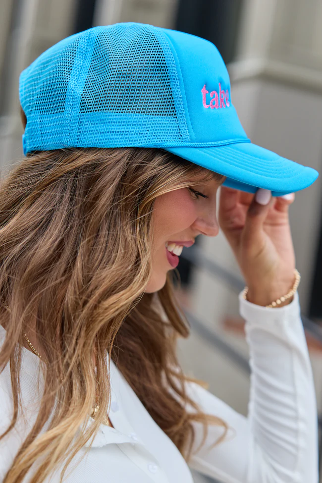 Take It Easy Blue Trucker Hat - Image 3