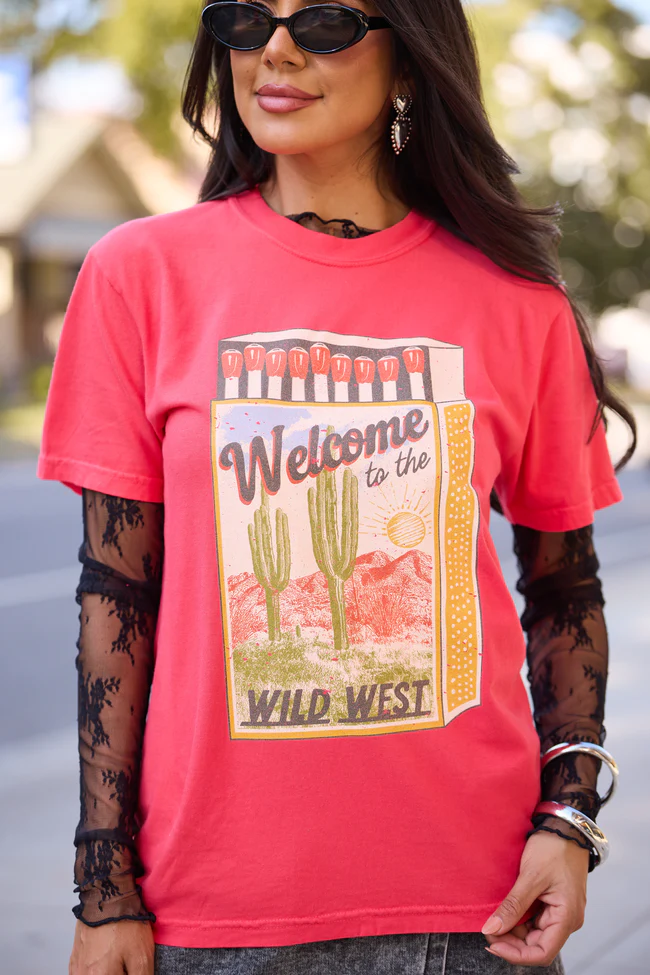 Western Matchbox Paprika Comfort Colors Graphic Tee - Image 2